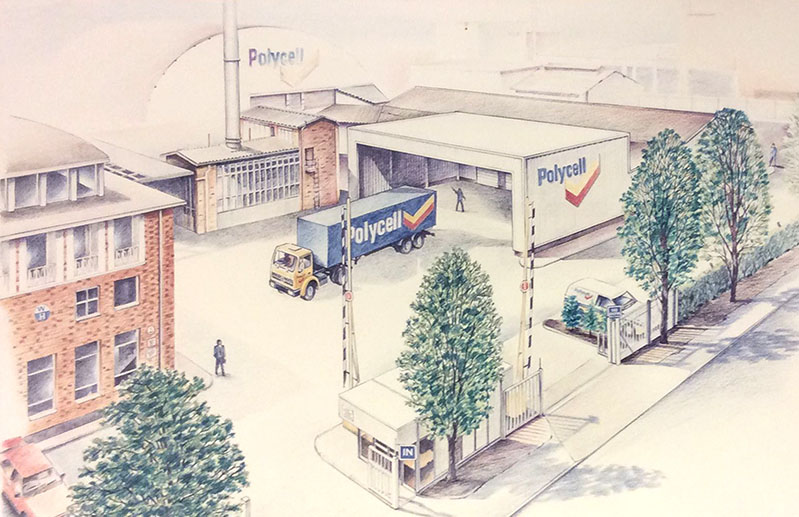 Polycell followed Ardath - this drawing only shows an almost ghostly outline of the curved roof of the original building