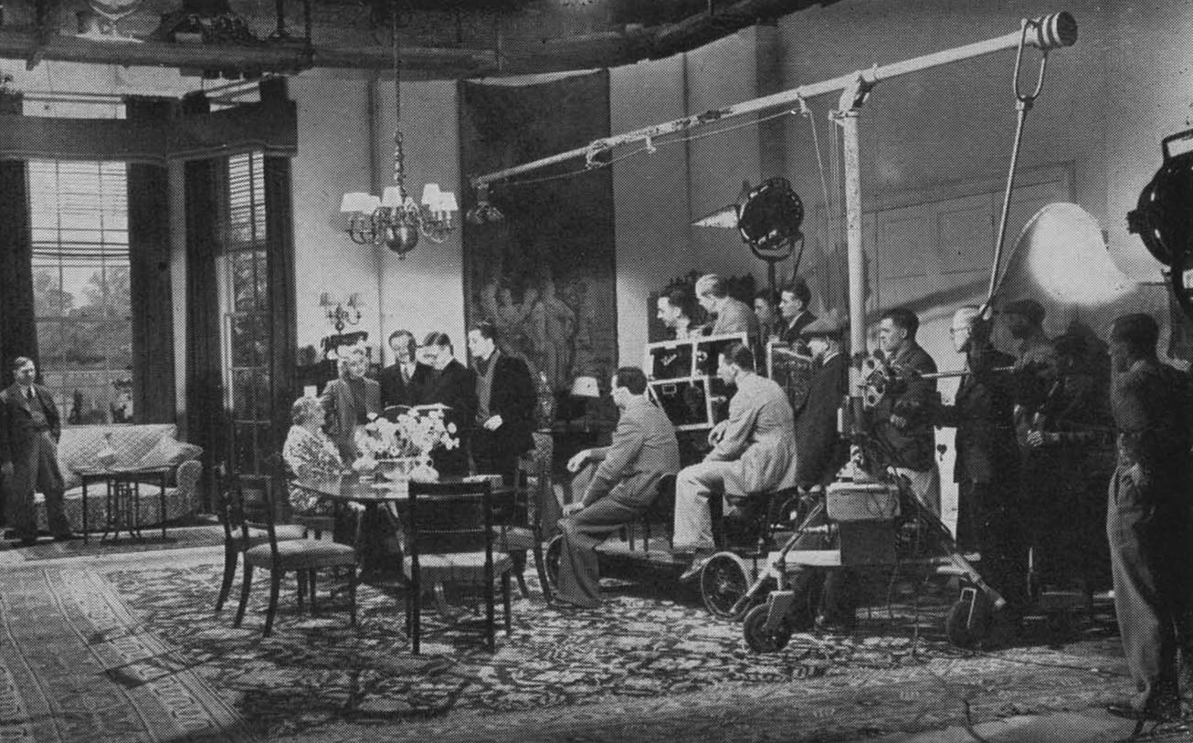 Welwyn Studios filming - image from an industry leaflet produced by WGC Ltd